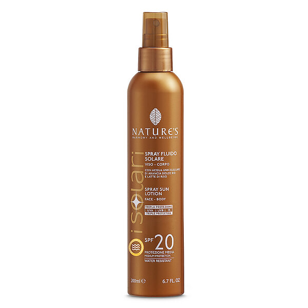 Acquista online Spray Fluido Solare Viso-Corpo SPF 20 Nature's