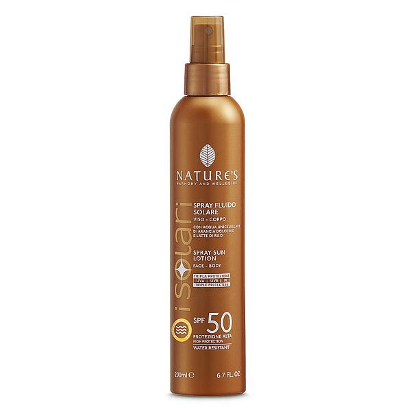 Acquista online Spray Fluido Solare 100ml Viso-Corpo SPF 50 Nature's